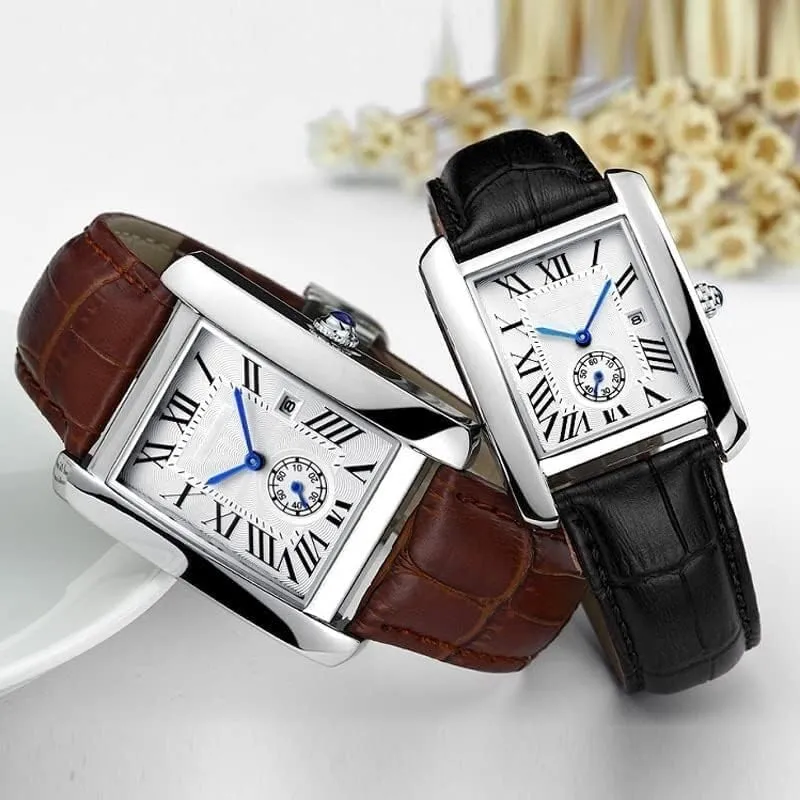 Genuine Leather Watch Band For Cartier TANk SOLO RONDE DE Watch Chain Folding Buckle Watch Strap Accessories Bracelet Belt