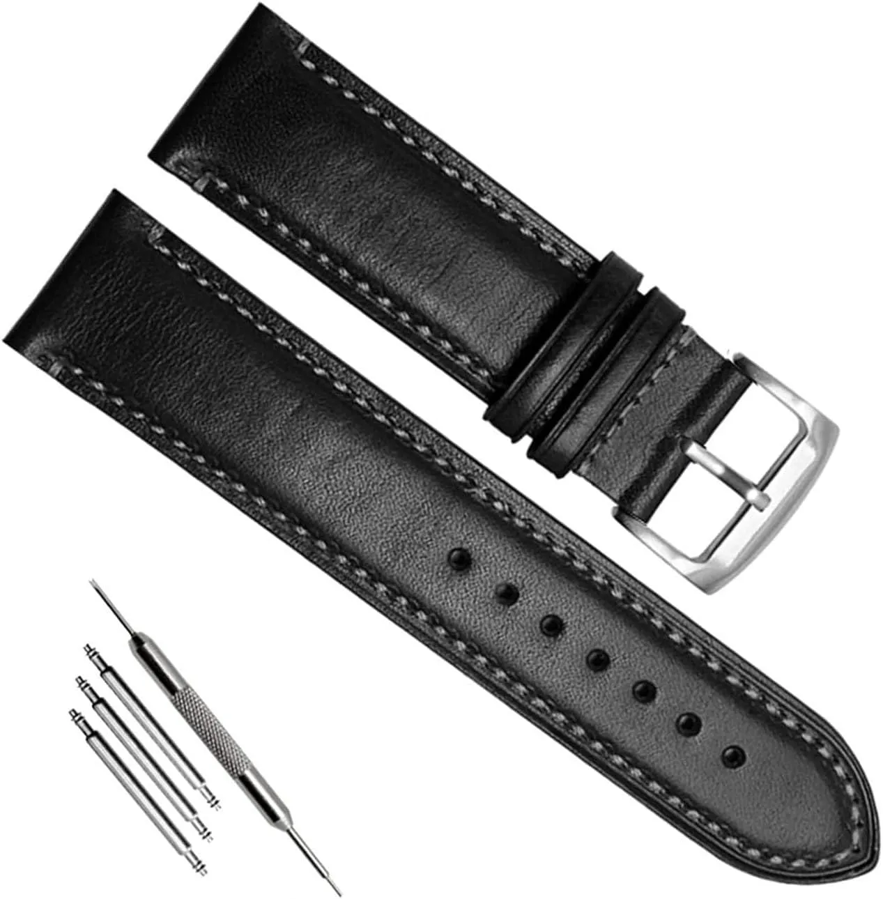 Genuine Leather Watch Strap For Citizen AT8020 JY8078 Wristband With Folding Buckle Bracelet