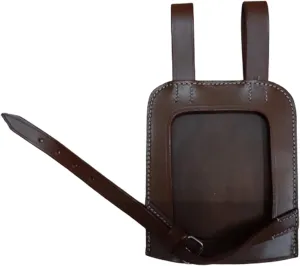 German WWII Entrenching Tool Shovel Leather Cover Mid Brown