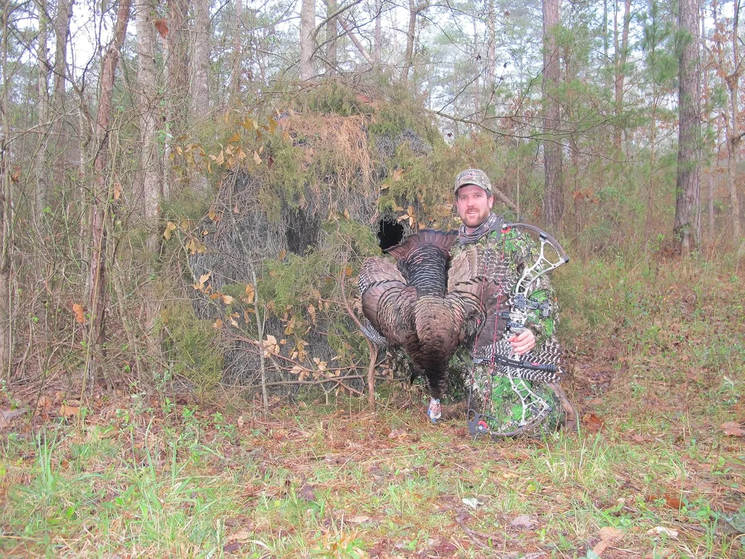 Ghillie Ground Blind Cover, Large to Cover a Ground Blind or Tent