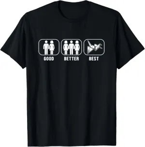 Good Better Best Origami Owl Paper Crane Folding Origami T-Shirt