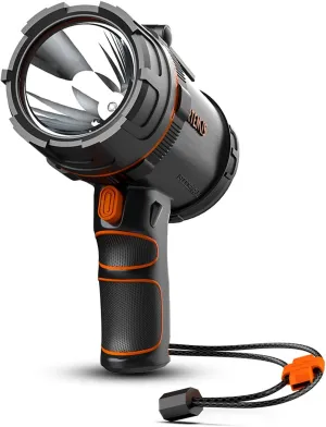 GOODSMANN Spotlight 2000 Lumen Marine Spotlight Waterproof Rechargeable Spot Lights Handheld Flashlight for Boats 9212-89203-01A