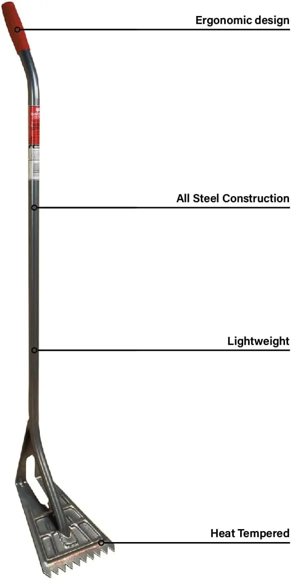Guardian Fall Protection 54-Inch Shingle Removal Shovel 2560P , Red