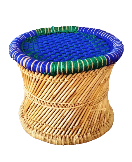 Handmakers Blue Green Mudda stool