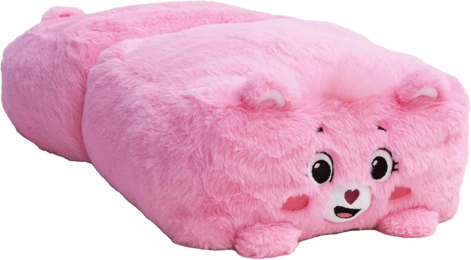 Happy Nappers: Care Bears 10" Pop N' Play Cube - Cheer Bear - Mushmillow Character Unfolds Into A Plush Pillow, Multi-Use, Chair-Footrest, Kids Toy