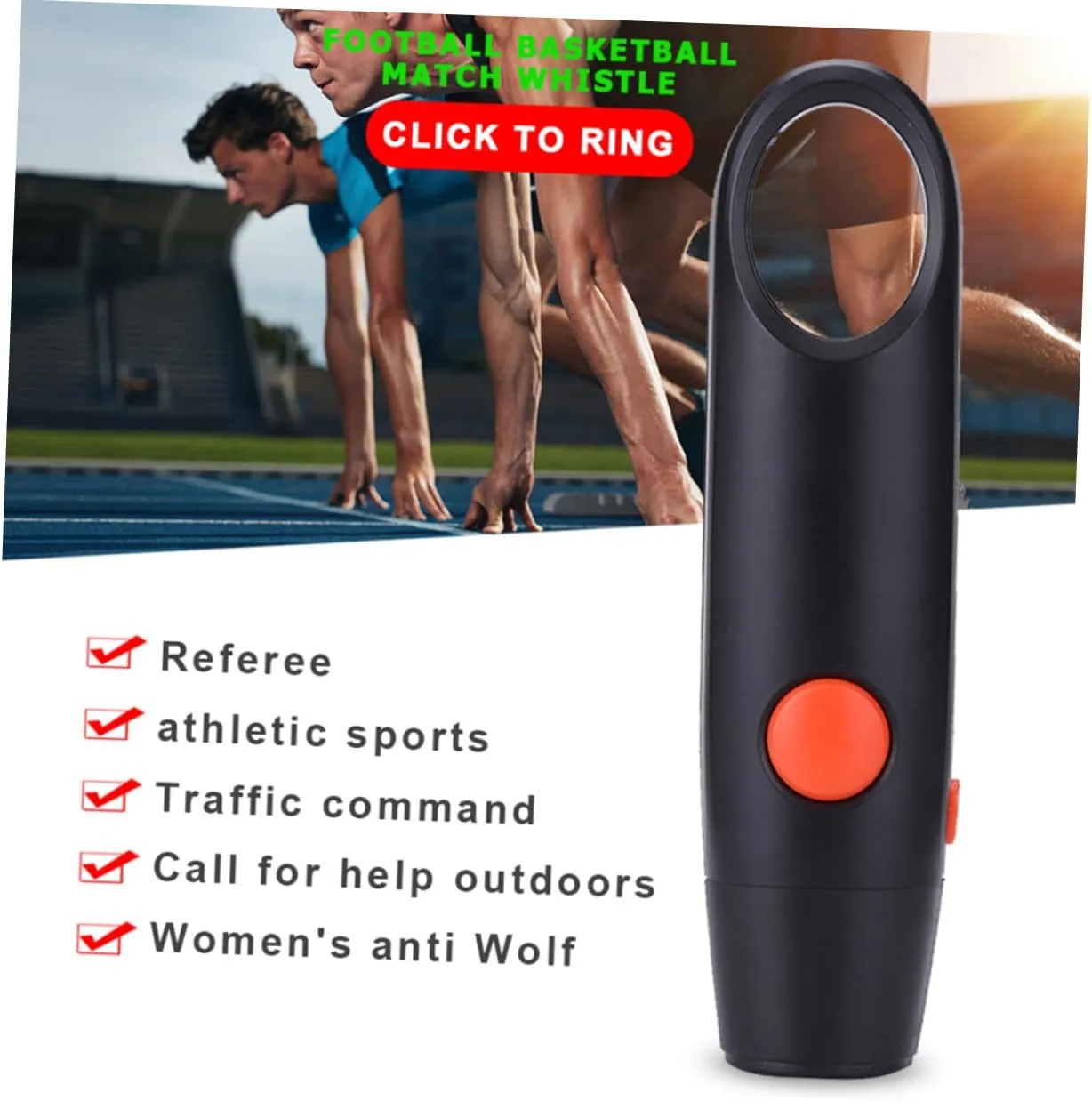 Happyyami 2 Pcs Whistle Accessories Plastic Outdoor