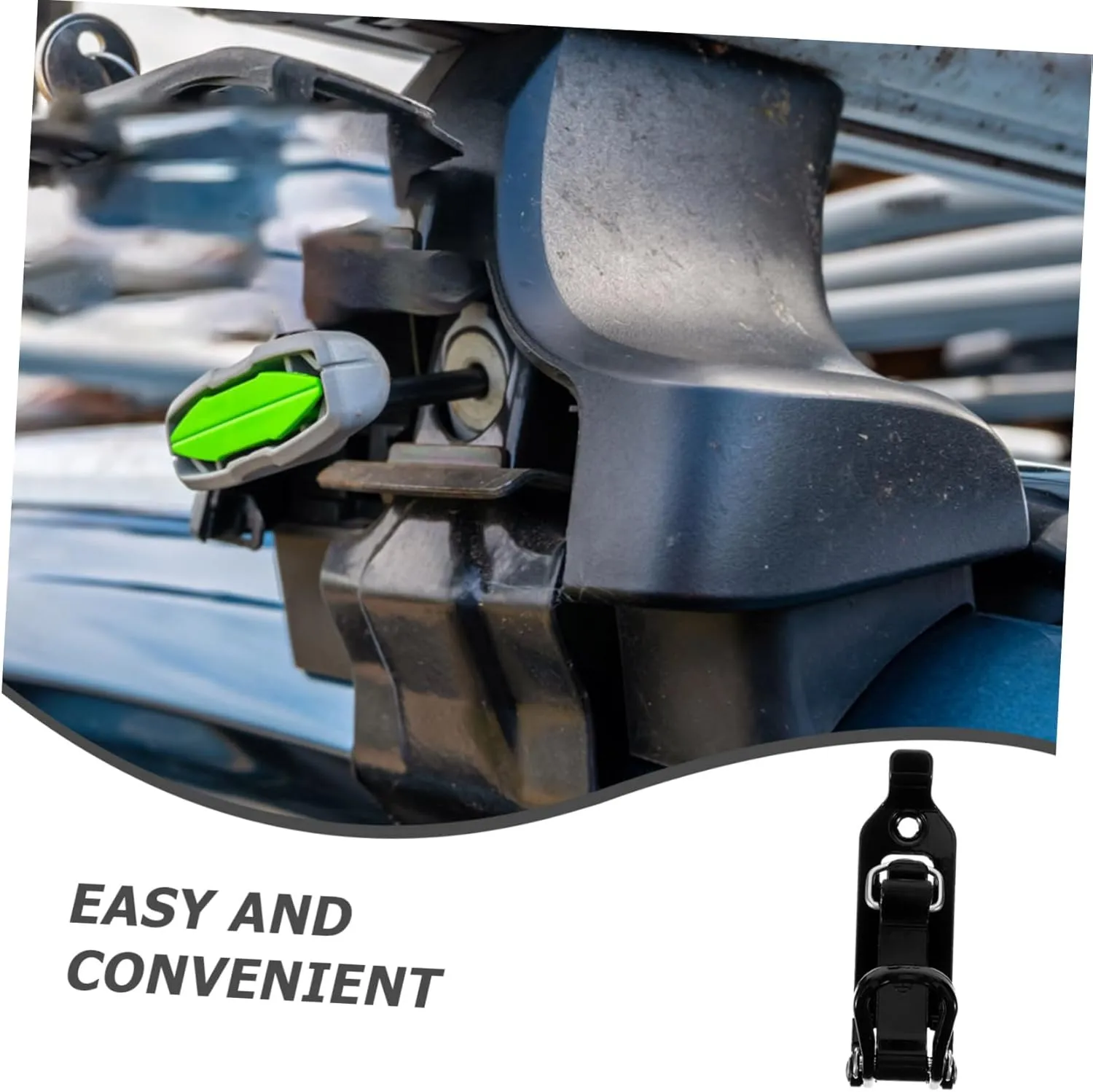 HEALLILY 5sets Roof Rack Shovel Mount Universal Clamp Metal Easy Installation 2pcs*5