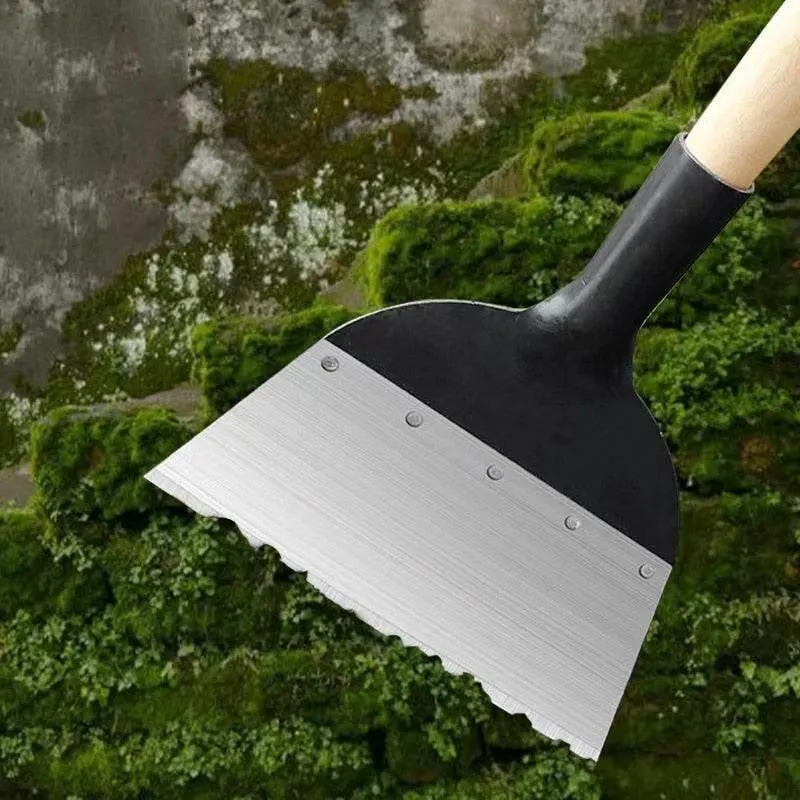 Heavy-Duty All-Steel Garden Shovel - Multifunctional Cleaning Tool