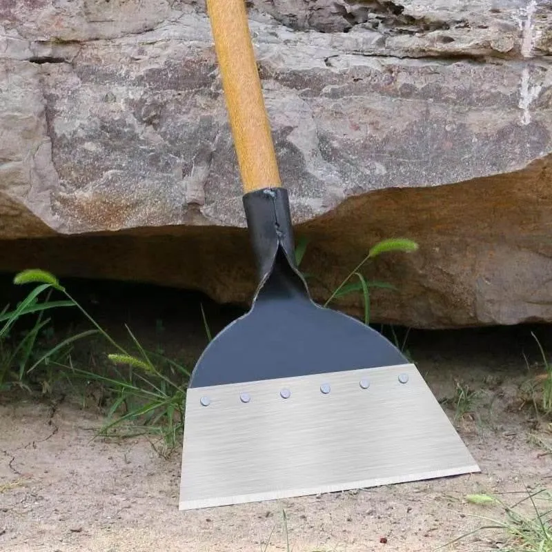 Heavy-Duty All-Steel Garden Shovel - Multifunctional Cleaning Tool