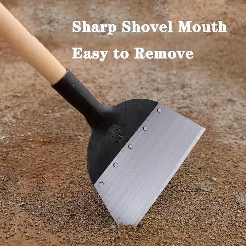 Heavy-Duty All-Steel Garden Shovel - Multifunctional Cleaning Tool