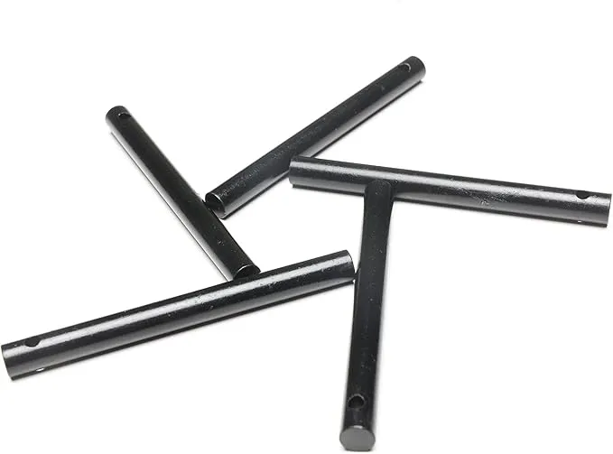 Heavy-Duty Classic 4 Inch Drilled Ferro Rods Flint and Steel Ferrocerium Rod with A Lanyard Hole for DIY Fire Starting Tools in Camping Emergency Hiking Fishing Bushcraft Survival