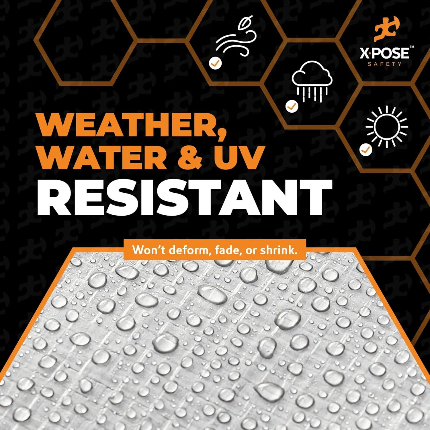 Heavy Duty Poly Tarp - 20' x 35' - 10 Mil Thick Waterproof, UV Blocking Protective Cover - Reversible Silver and Black - Laminated Coating - Grommets - by Xpose Safety