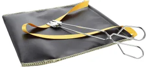 Hemoton Practical Fireproof Bag for Camping Carbon Gray Storage Bag Picnic Barbecue Holder Fire Retardant