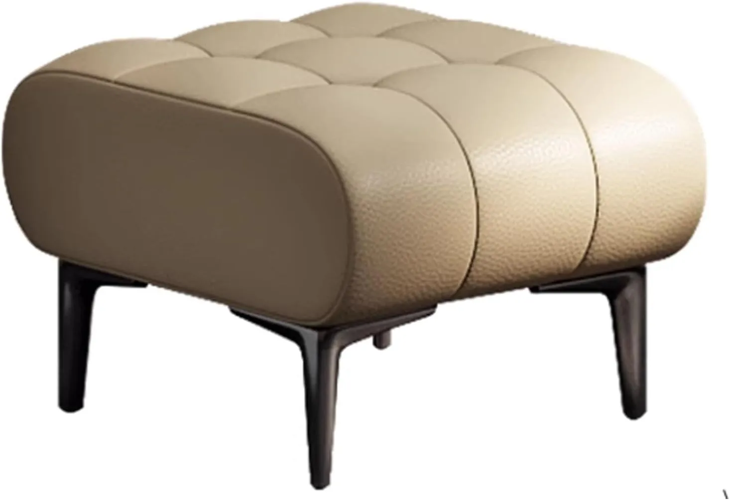 High End Leather Sofa Stool, Household Footrest Nordic Small Benc, Creative Solid Wood Doorway Change Shoe Bench, Imperial Concubine Footstool, for Living Room, Bedr A
