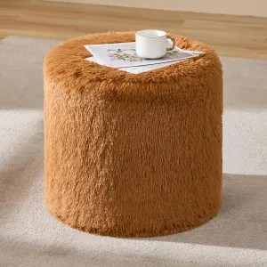 Hobestluk Bean Bag Chairs Ottoman for Adults Bean Bag Chair Footrest Foam Filled Ottoman of BeanBag Footstool of Lazy Sofa for Bedroom, Living Room, Apartment (Small, Caramel)