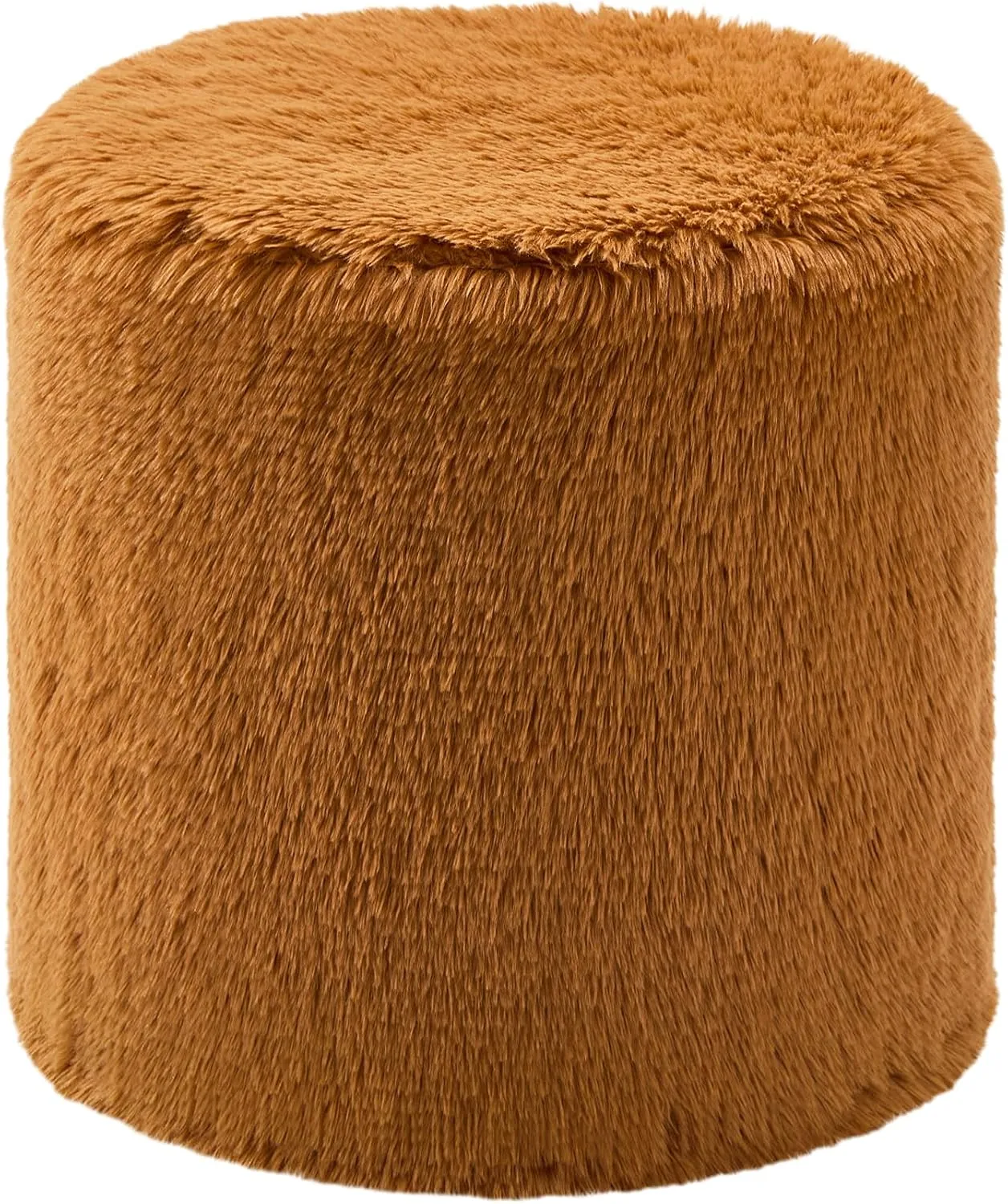 Hobestluk Bean Bag Chairs Ottoman for Adults Bean Bag Chair Footrest Foam Filled Ottoman of BeanBag Footstool of Lazy Sofa for Bedroom, Living Room, Apartment (Small, Caramel)