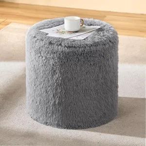 Hobestluk Bean Bag Chairs Ottoman for Adults Bean Bag Chair Footrest Foam Filled Ottoman of BeanBag Footstool of Lazy Sofa for Bedroom, Living Room, Apartment (Small, Grey)