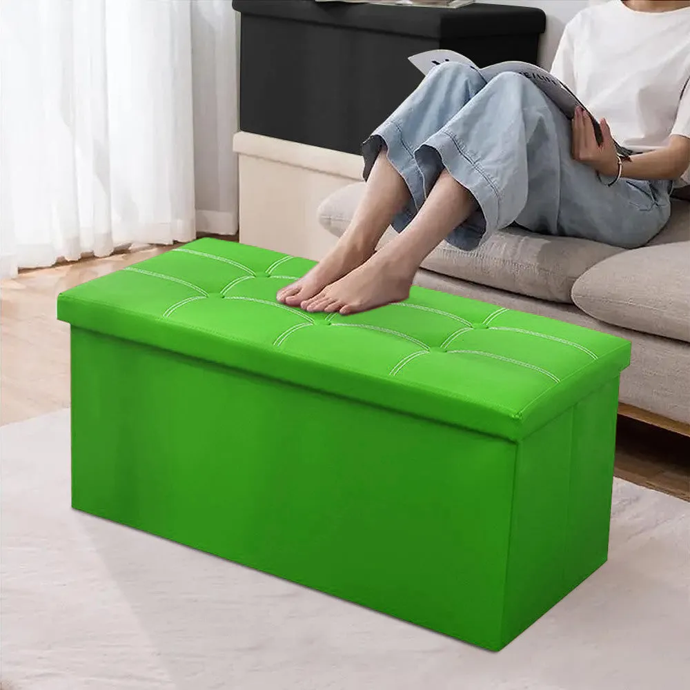 Home Organization Sofa cum Stool | Ottoman Fabric and Durable Sofa | 76x38x38 Cm