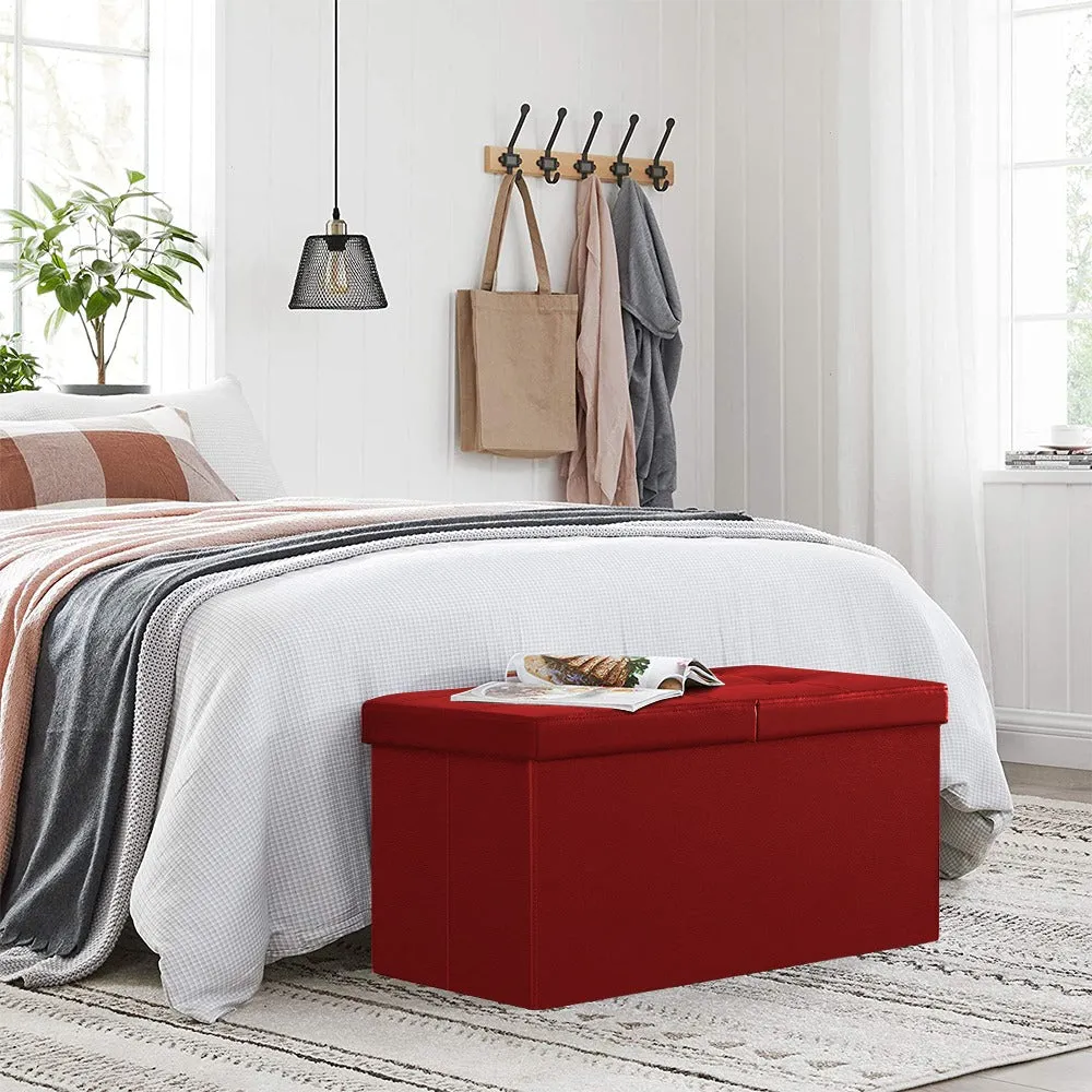 Home Organization Sofa cum Stool | Ottoman Fabric and Durable Sofa | 76x38x38 Cm