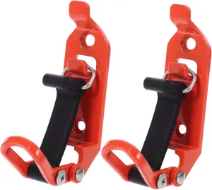 HOMSFOU 2pcs Metal Car Shovel Holder Rack Clamp Mount for Roof Rack Secure Stable Tool Fixation Overlanding Shovel Mounting