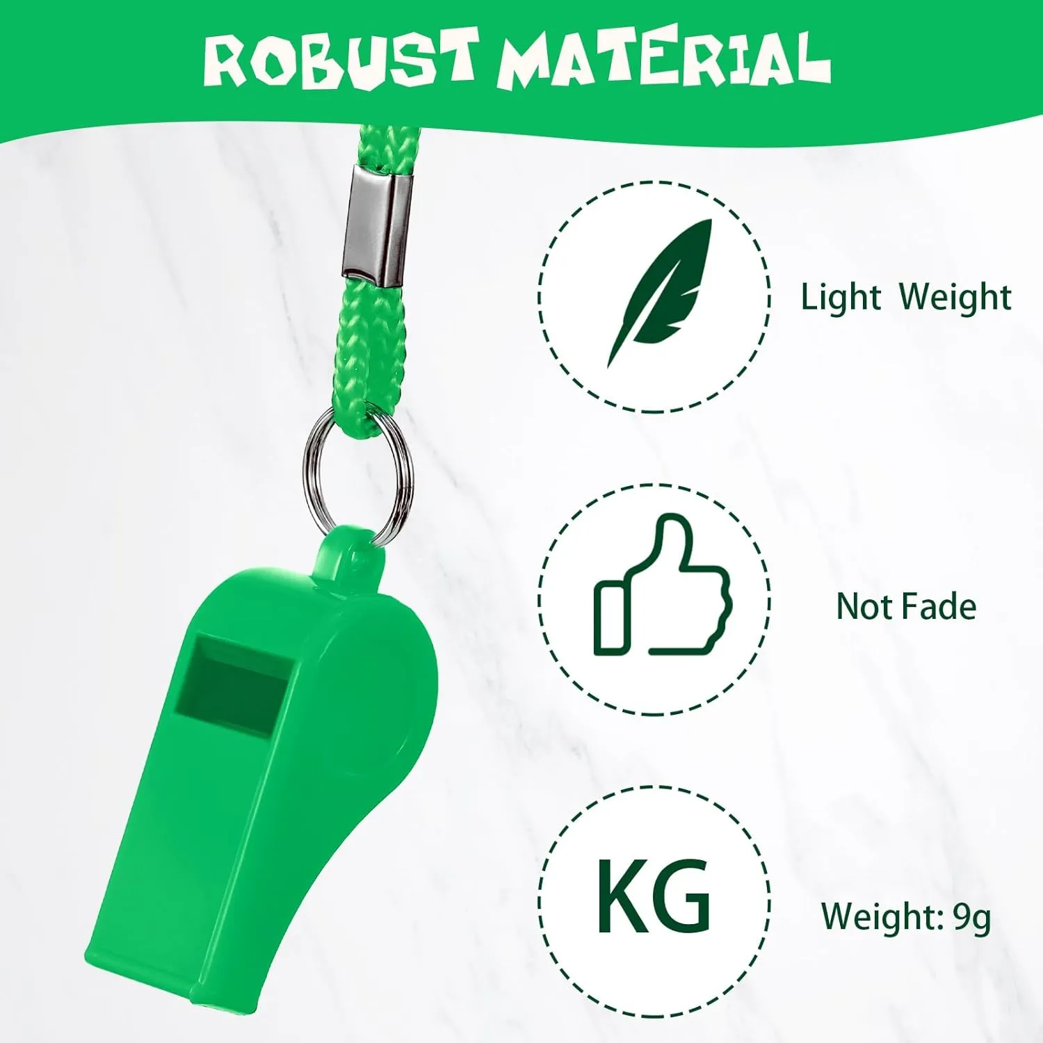 Honoson Whistle for Adults with Lanyard Plastic Safety Emergency Whistle Survival Loud for Lifeguard Coaches Hiking Outdoor Camping Accessories