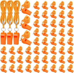 Honoson Whistle for Adults with Lanyard Plastic Safety Emergency Whistle Survival Loud for Lifeguard Coaches Hiking Outdoor Camping Accessories
