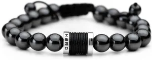 iHeartDogs Hero Company Magnetic Hematite Titanium Beads Bracelet - Magnetic Therapy Bracelet for Men and Women