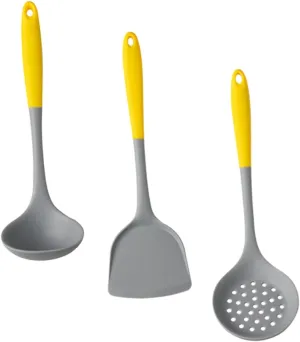 IMIKEYA Set of White Mixing Spoons Spatula Multi Functional Kitchen Utensils Heat-resistant Silicone Cooking Tools Non-stick Spatula Spoon for Cooking