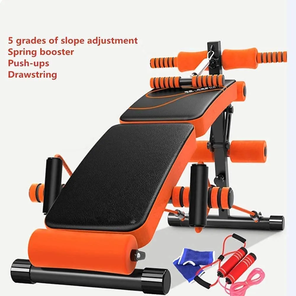 Indoor Fitness Training Equipment Home Weight Bench Dumbbells Bench Adjustable Incline Folding Bench Multipurpose Exercise Bench Portable Exercise Bench Portable Exercise Bench (D)