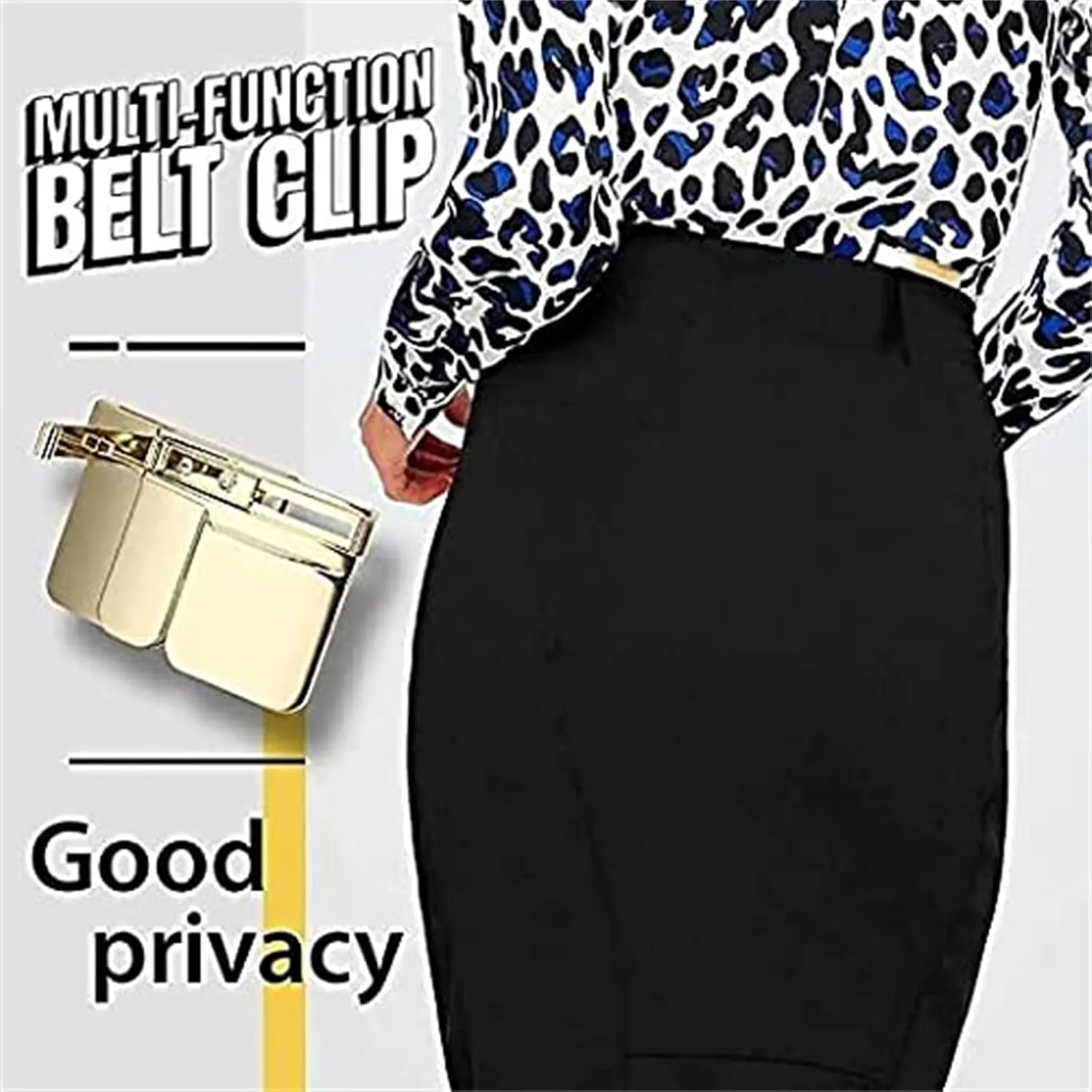 Invisible Belt, MultiFunction Belt Clip, Lazy Belt Cordless Buckle Belt tighten the waistband, Belt for Unisex