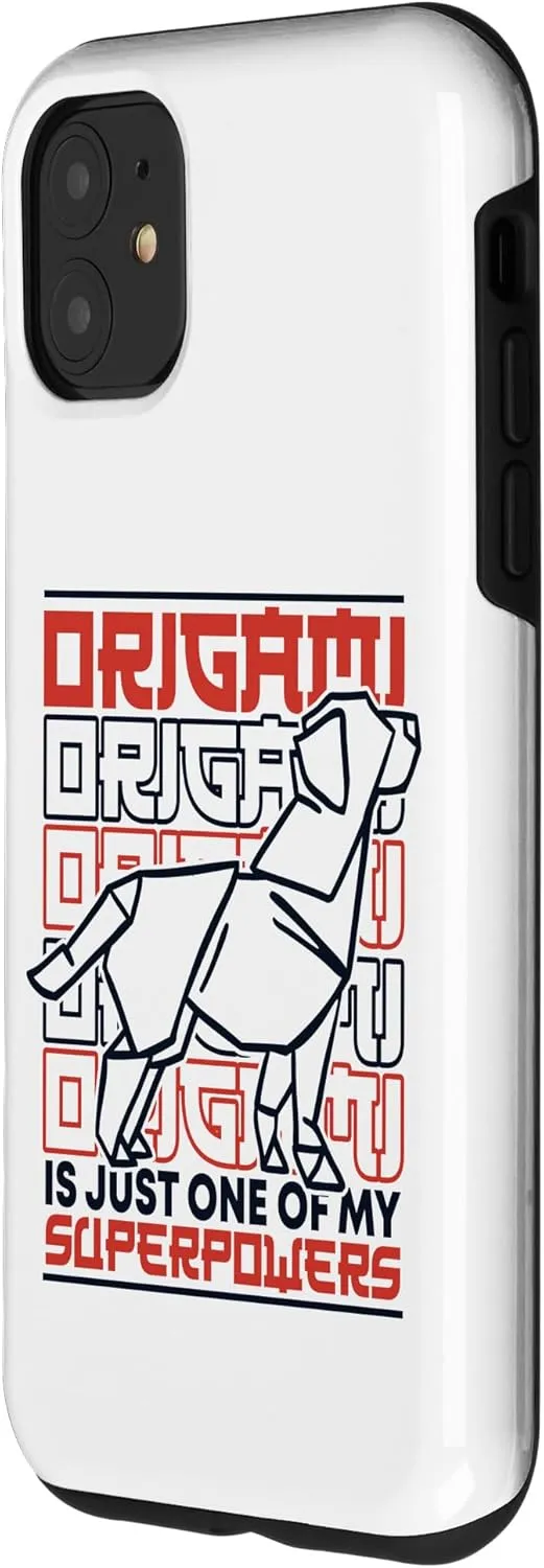 iPhone 11 Just One Of My Superpowers Paper Crane Folding Owl Origami Case
