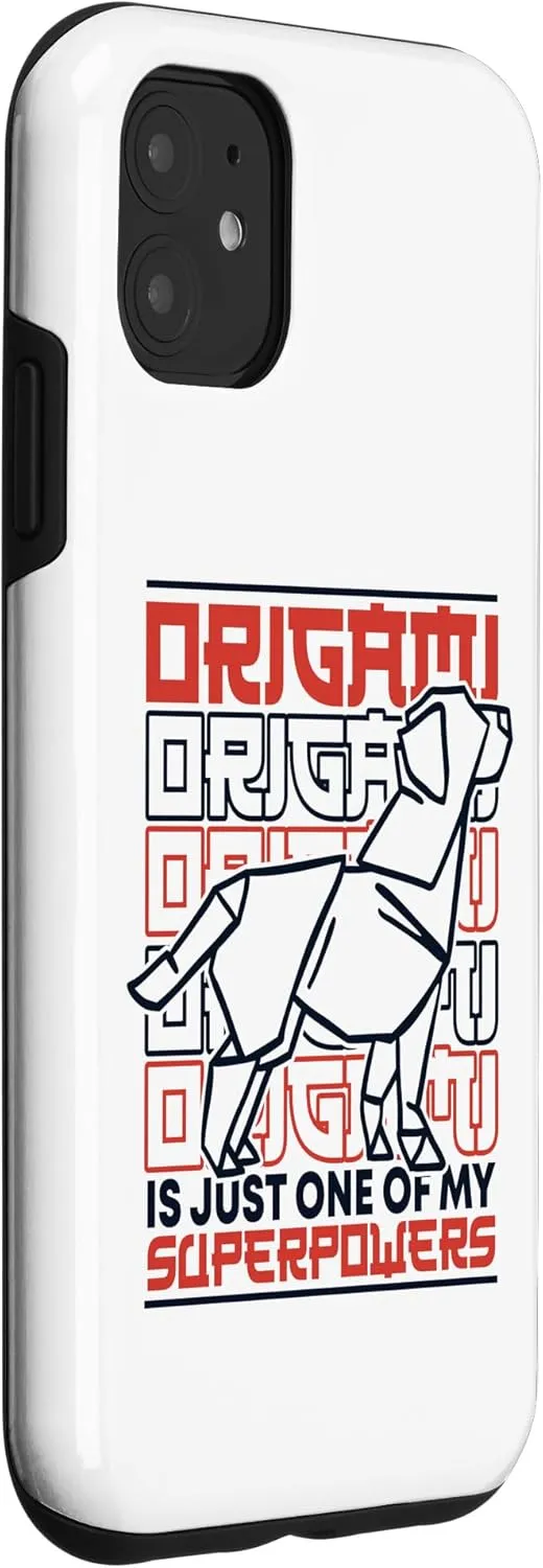 iPhone 11 Just One Of My Superpowers Paper Crane Folding Owl Origami Case