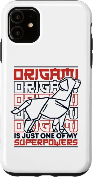 iPhone 11 Just One Of My Superpowers Paper Crane Folding Owl Origami Case