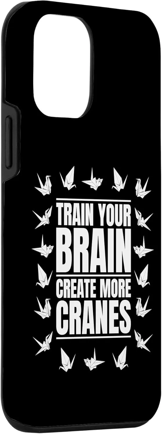 iPhone 12 mini Train Your Brain Create More Cranes Folding Owl Origami Case