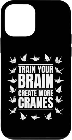 iPhone 12 mini Train Your Brain Create More Cranes Folding Owl Origami Case
