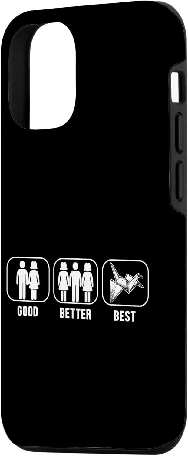 iPhone 13 Good Better Best Origami Owl Paper Crane Folding Origami Case