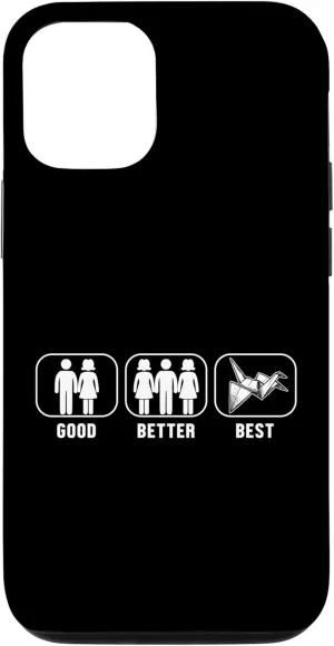 iPhone 13 Good Better Best Origami Owl Paper Crane Folding Origami Case