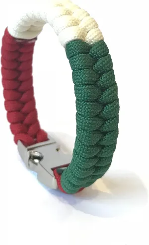 Italy Flag Mens & Women Paracord Bracelet Jewelry (Size 7.0)