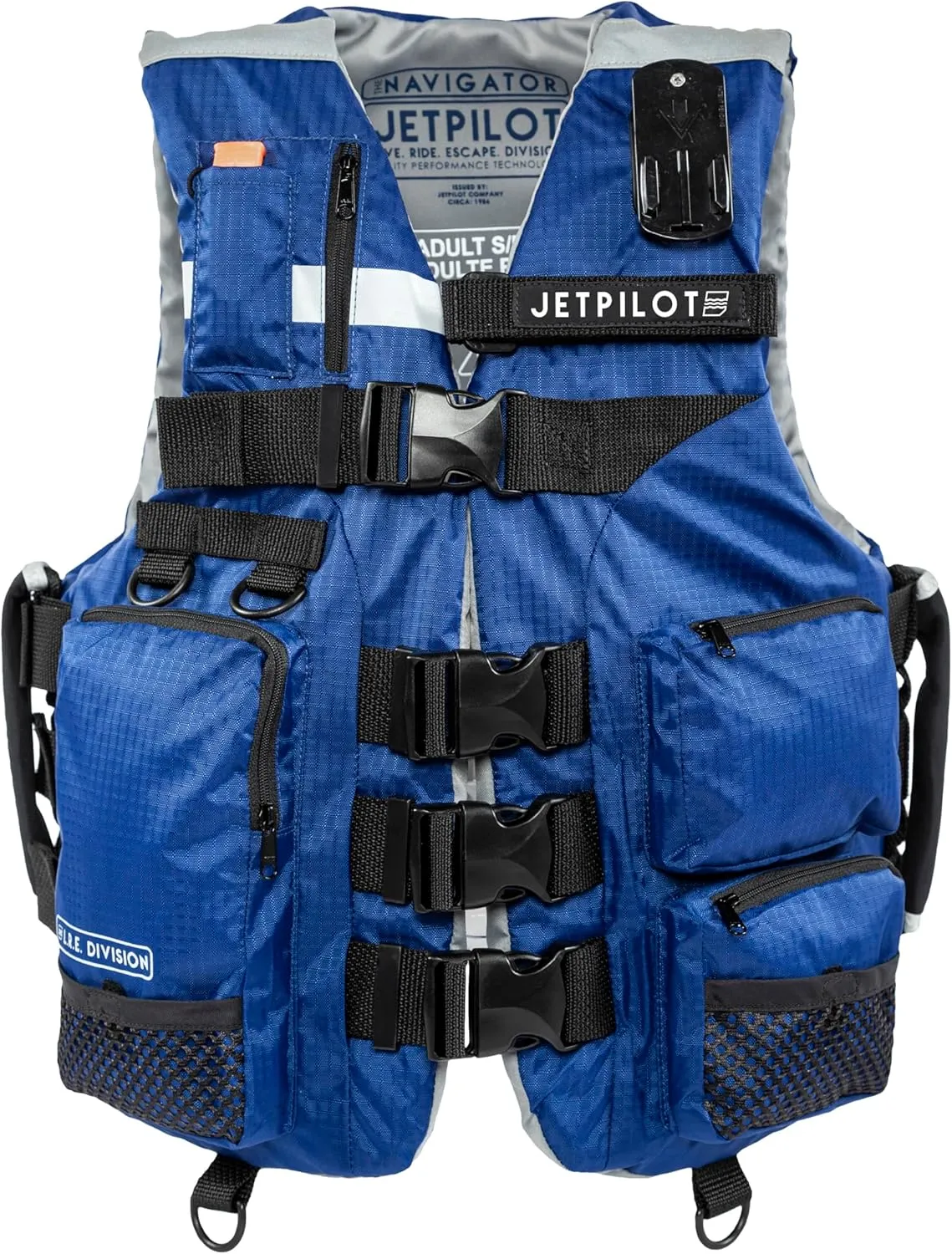Jet Pilot - L.R.E. Navigator Nylon CGA Utility Vest - Coast Guard Approved Personal Flotation Device - Water Sports Life Vest