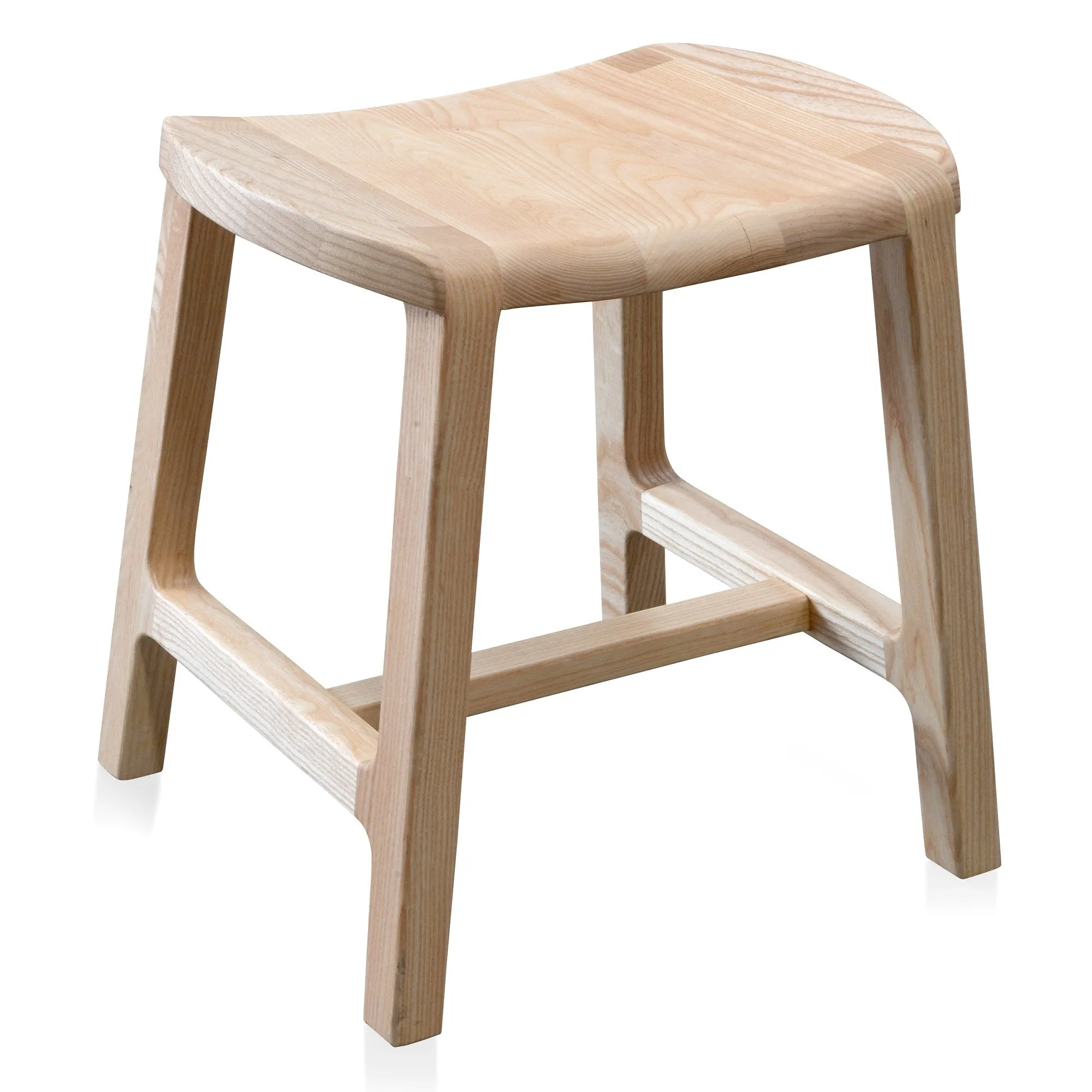 Judy Wooden Low Stool - Natural