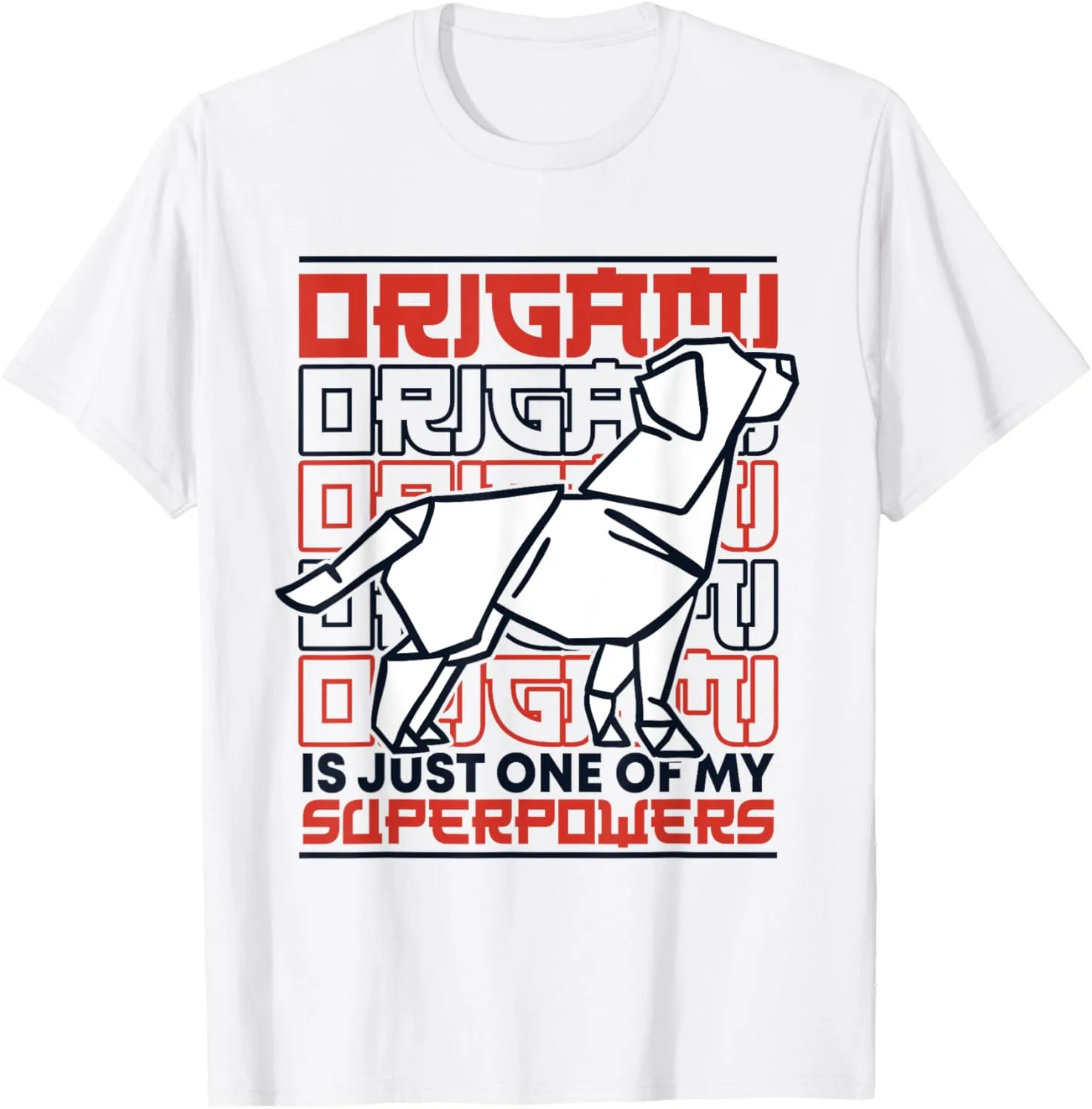 Just One Of My Superpowers Paper Crane Folding Owl Origami T-Shirt