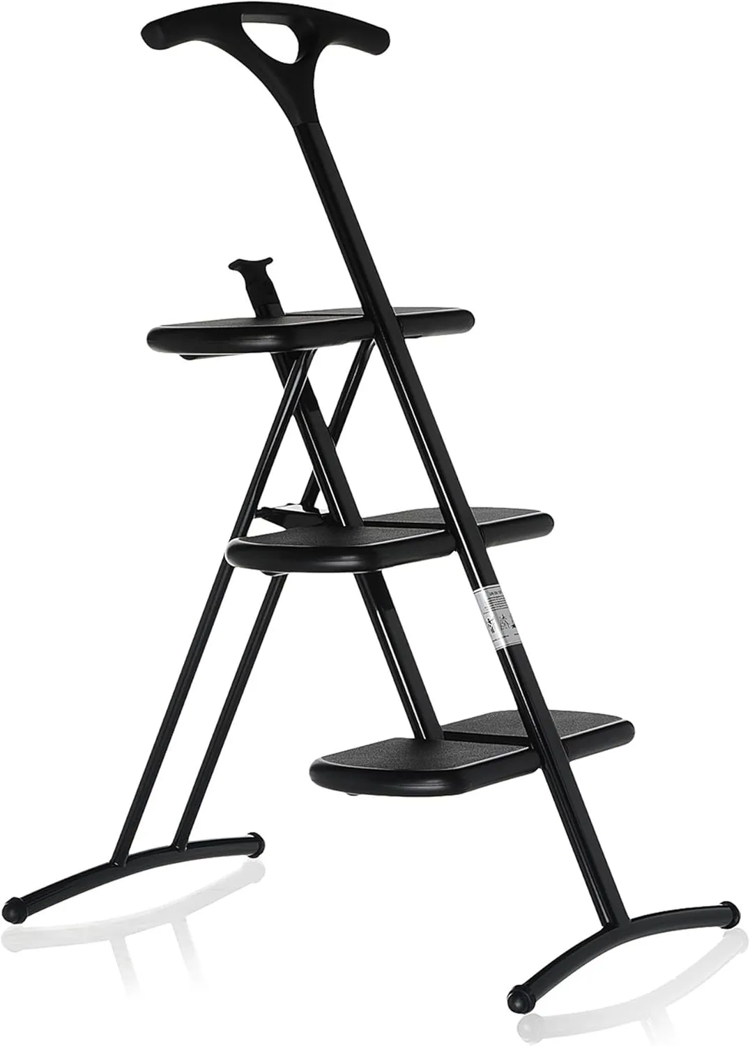 Kartell 7000/48 Tiramisu Stepladder by Andries Van Onck, Matte Metallized Dark Grey
