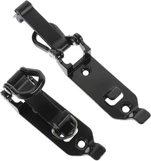 KESYOO 2pcs Roof Rack Pendant Bracket Holder Car Mounting Clamp Rack Hanging Outdoor Mount Roof Rack Car Metal Shovel Clamp Car Roof Rack Car Mount Rack Clamp Supply Black Zinc Alloy
