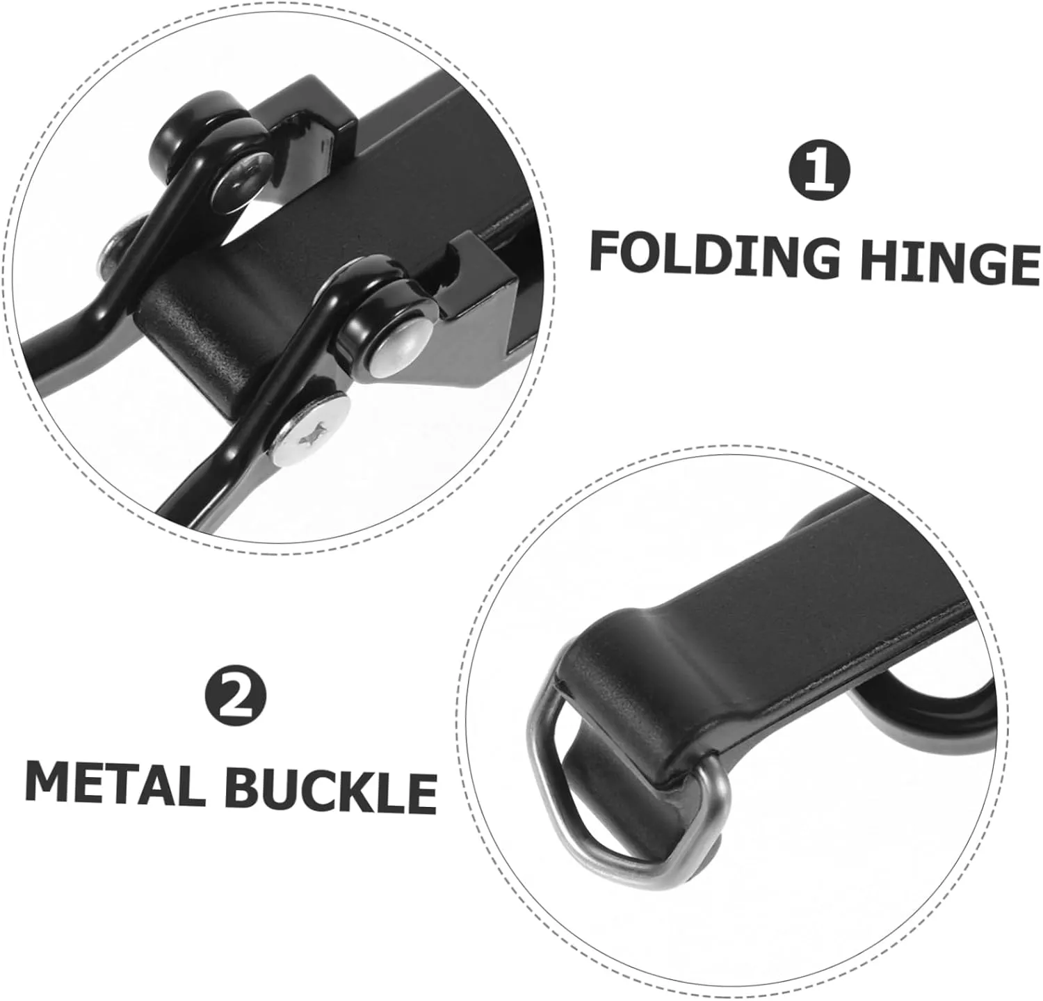 KESYOO 2pcs Roof Rack Pendant Bracket Holder Car Mounting Clamp Rack Hanging Outdoor Mount Roof Rack Car Metal Shovel Clamp Car Roof Rack Car Mount Rack Clamp Supply Black Zinc Alloy
