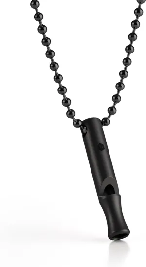 KeyUnity Titanium EDC Whistle Outdoor Emergency Whistle for Keychain, Comes with Necklace to Hang on Neck