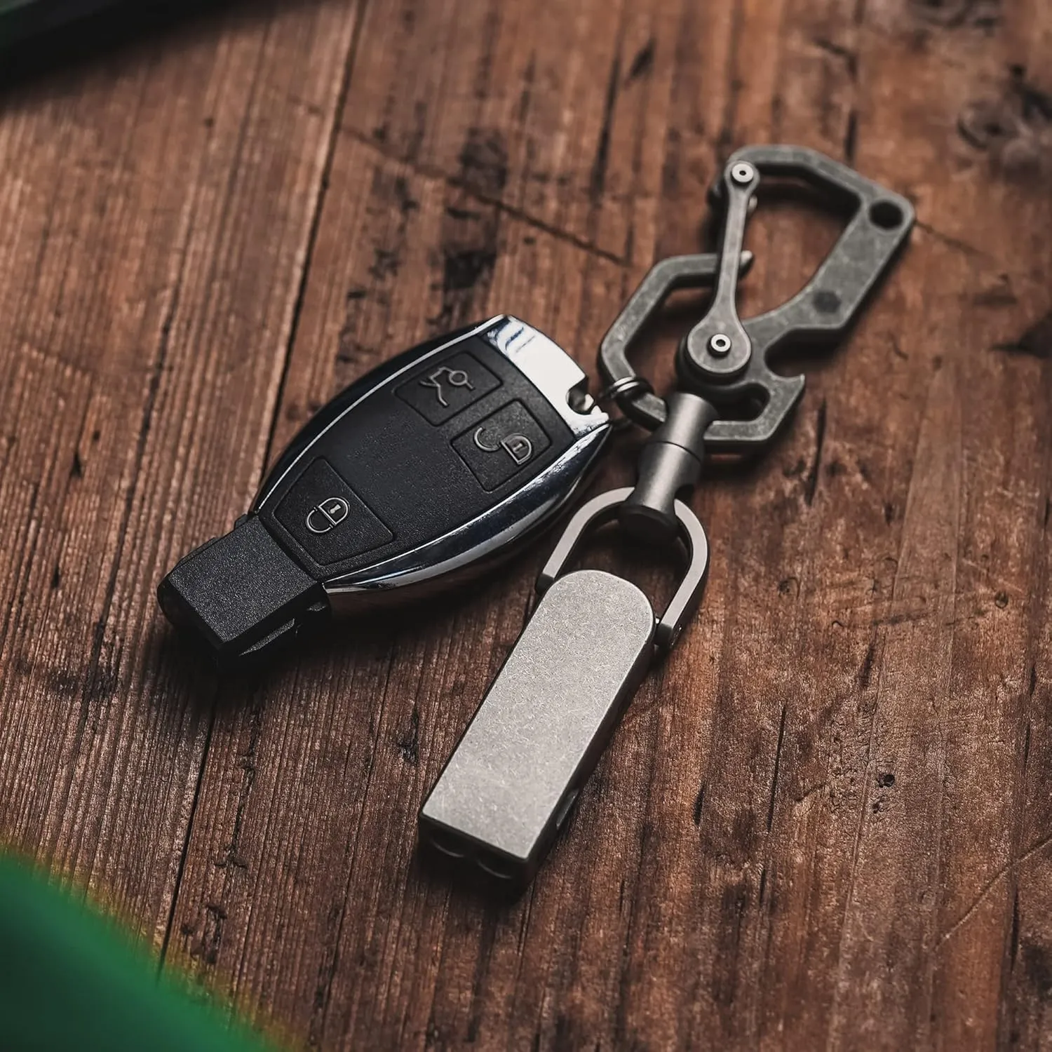 KeyUnity Titanium EDC Whistle Outdoor Emergency Whistle for Keychain, Comes with Necklace to Hang on Neck