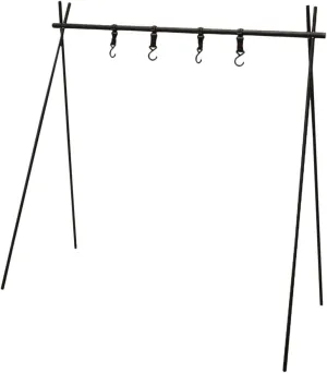 KICHOUSE Multi-functional Camping Organizing Rack Tripod Clothes Rack Folding Camping Kit Stable Durable