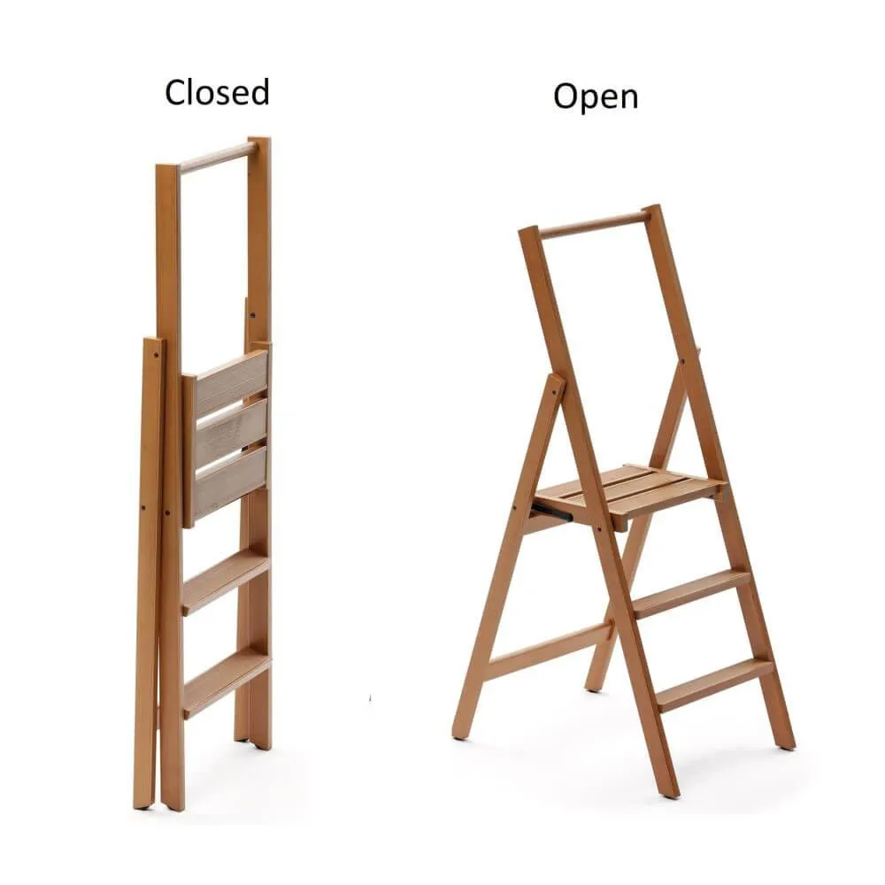Kimora 3 Step Ladder Cherry Wood