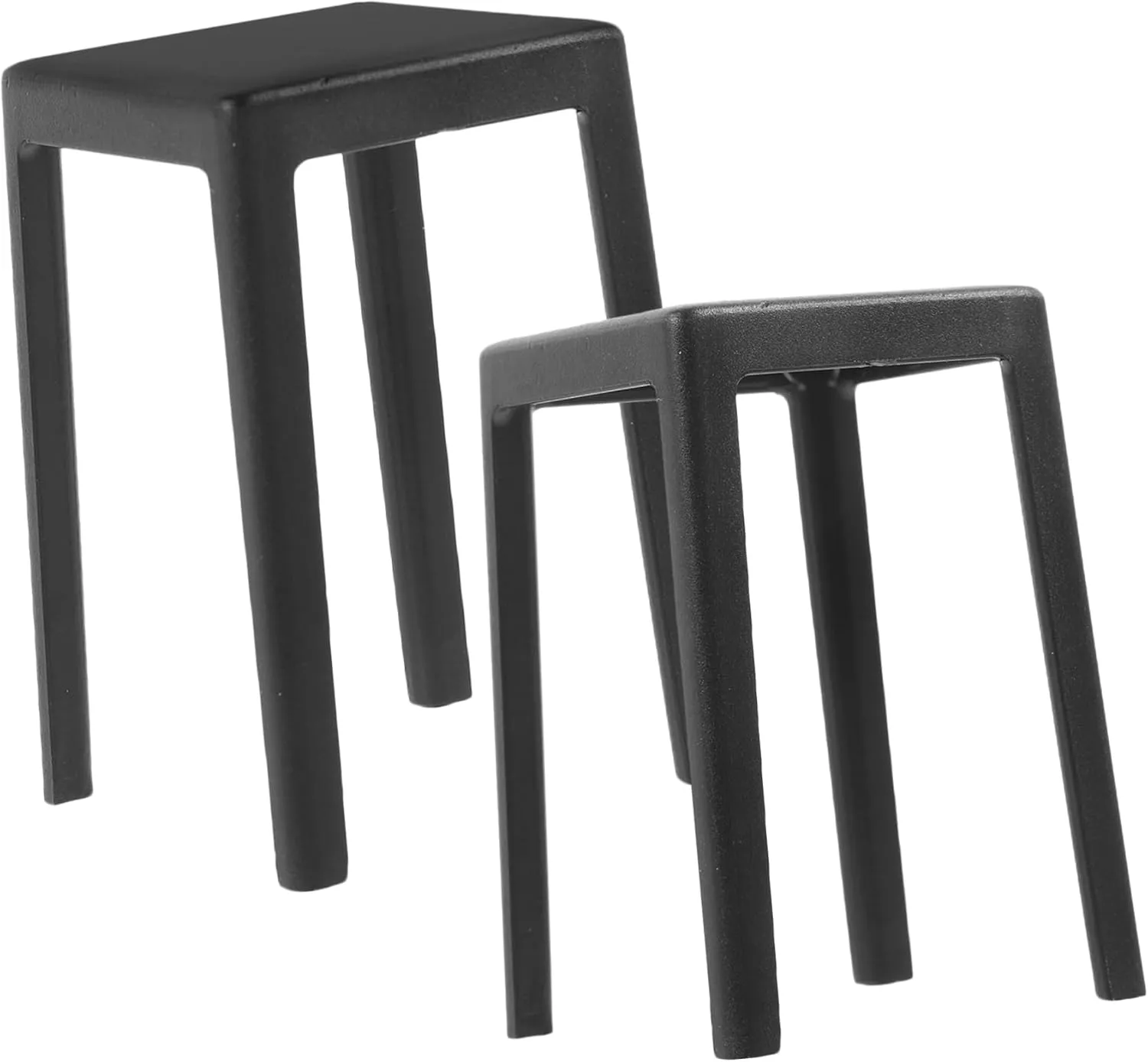 Kisangel 10pcs Mini Plastic Stool Model Doll House Furniture Realistic Design Compact for Boys and Girls Playsets and Decoration for Day Birthdays and Creative Play