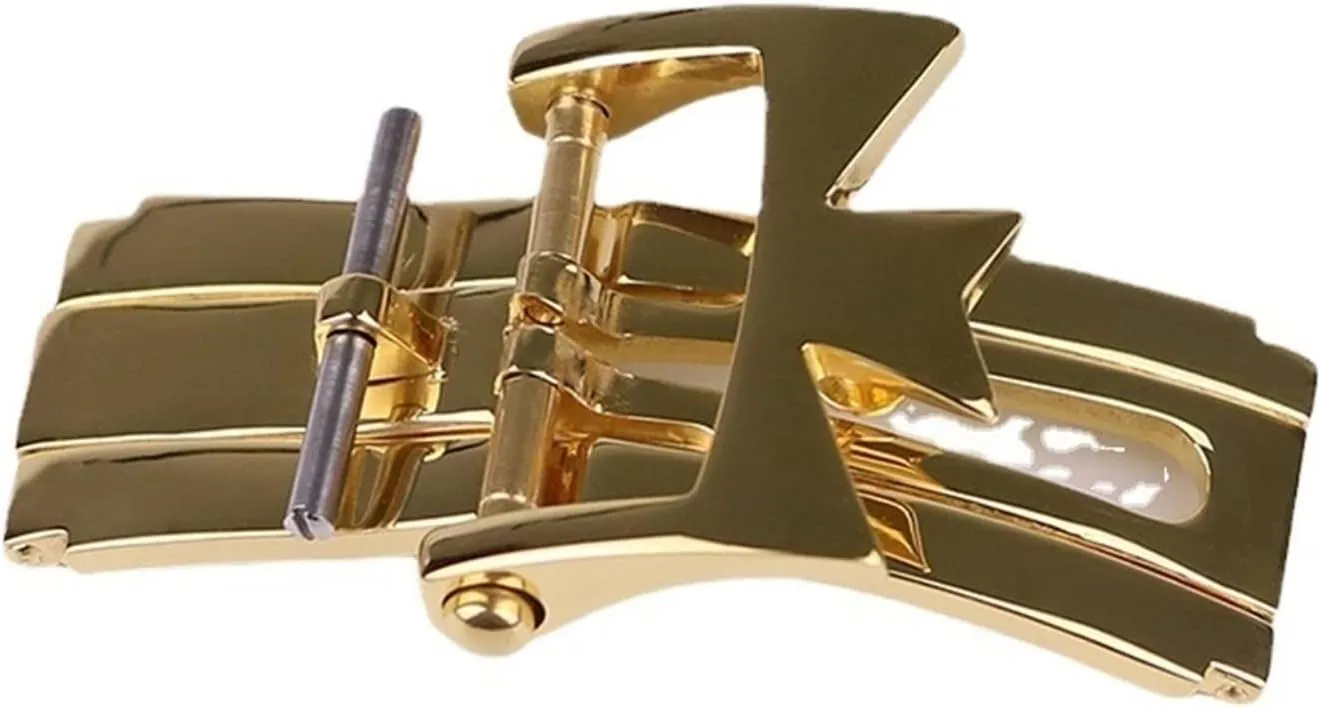 KLVN For Vacheron Constantin Watch Accessories Leather Strap Buckle 316L Stainless Steel Folding Double Press Butterfly Buckle 18mm